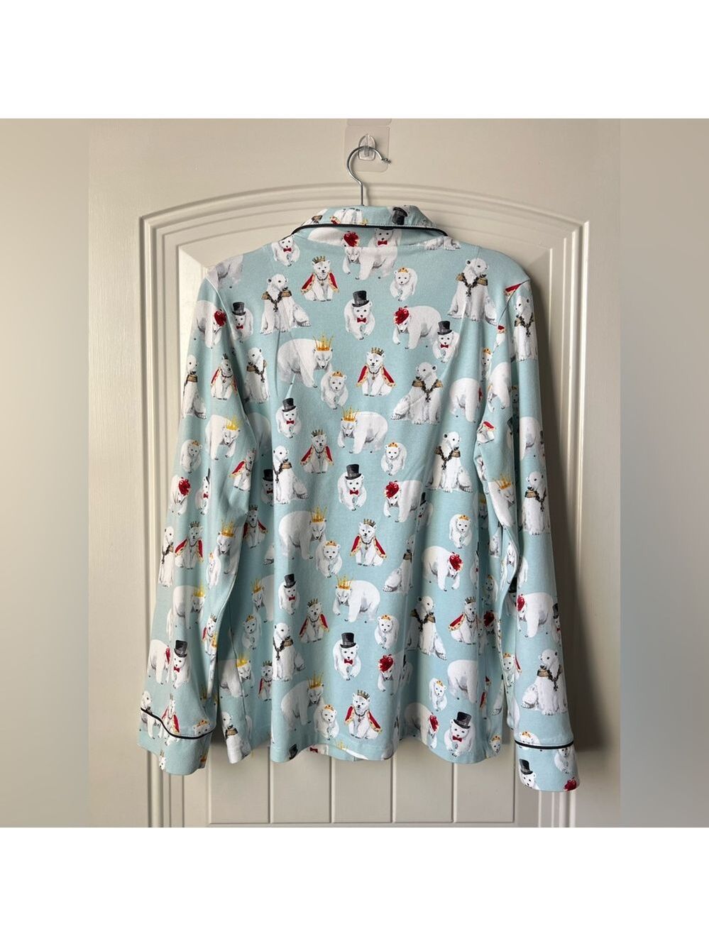 BedHead Pajamas M Organic Cotton Polar Bear Print Made USA - Picture 4 of 16